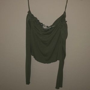 Long sleeve crop top